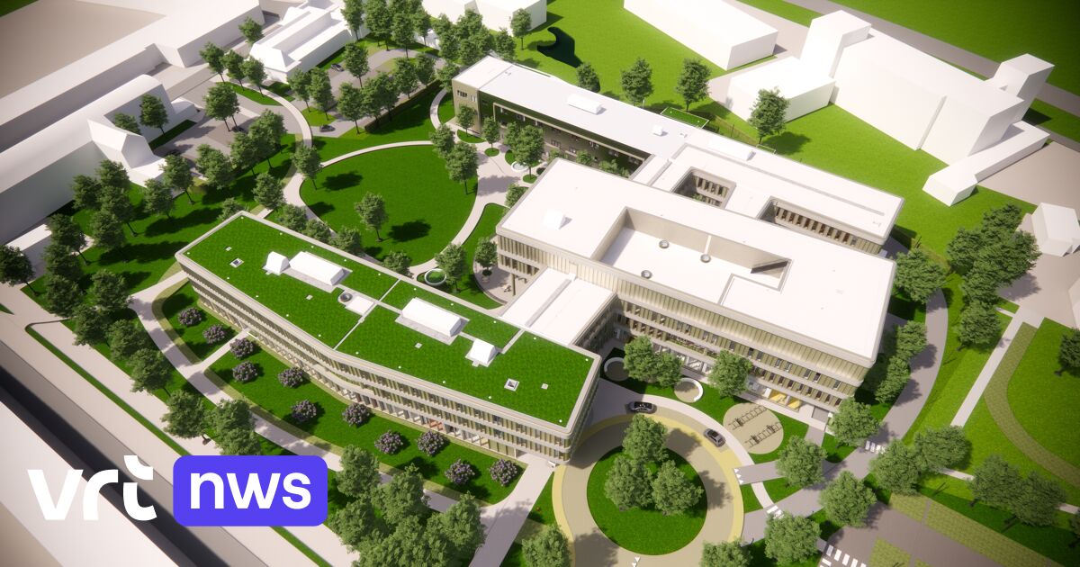 Eerste steen van nieuw Lokers ziekenhuis gerecupereerd van Brussels Justitiepaleis