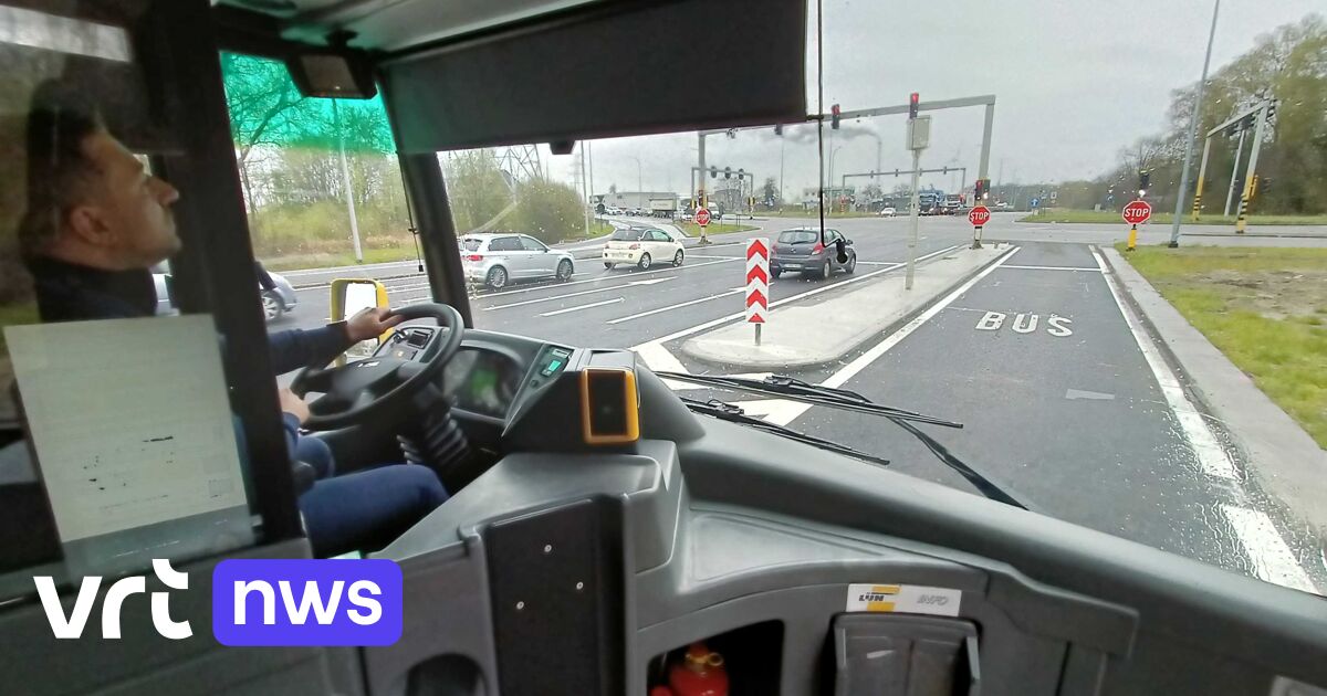 Vrije busbaan op Boudewijnlaan in Diepenbeek in gebruik genomen | VRT ...