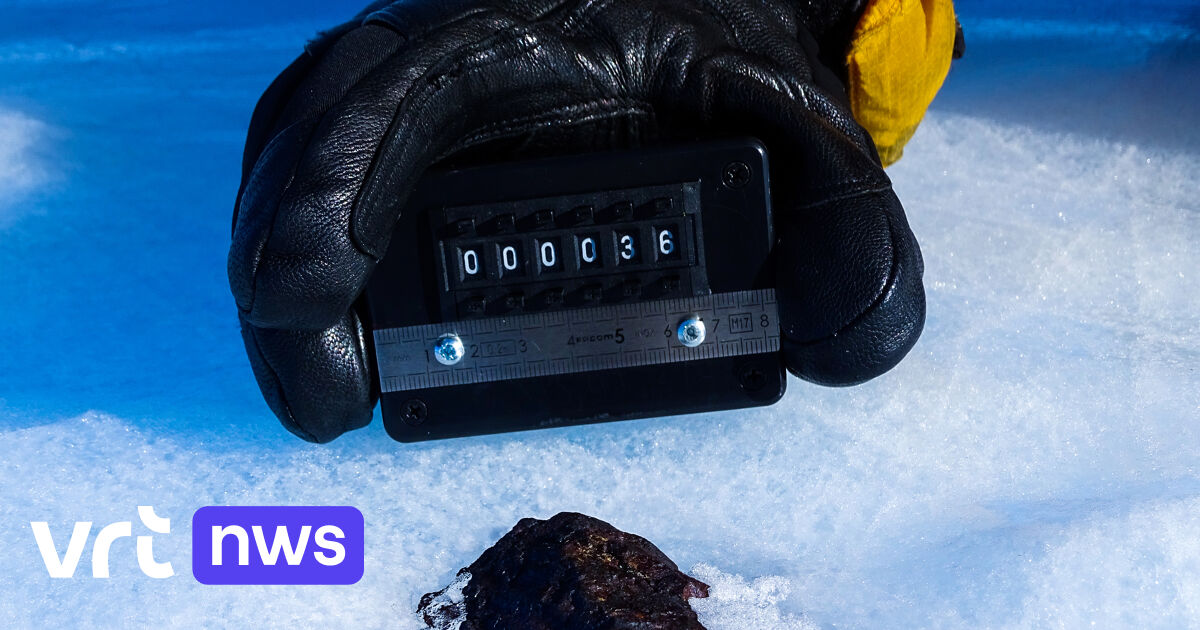 Meteorieten op Antarctica zinken weg in ijskap door klimaatopwarming