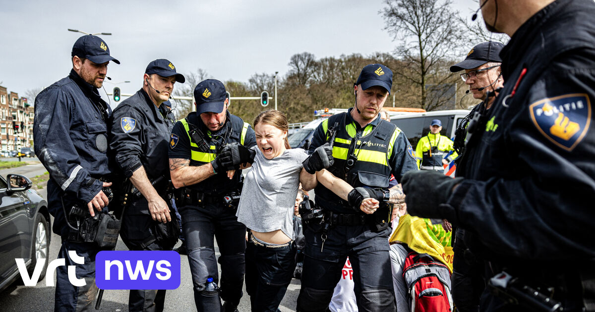 La militante pour le climat Greta Thunberg arrêtée à deux reprises lors de manifestations à La Haye