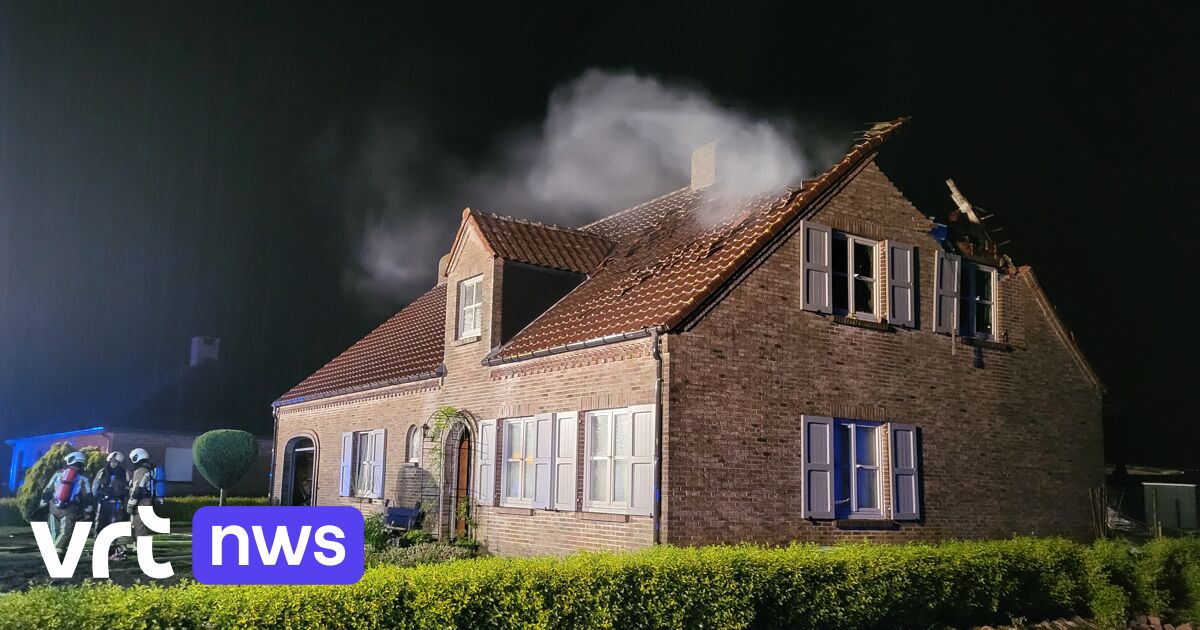 Blikseminslag in Meerle maakt huis onbewoonbaar hoogzwangere vrouw naar ziekenhuis voor