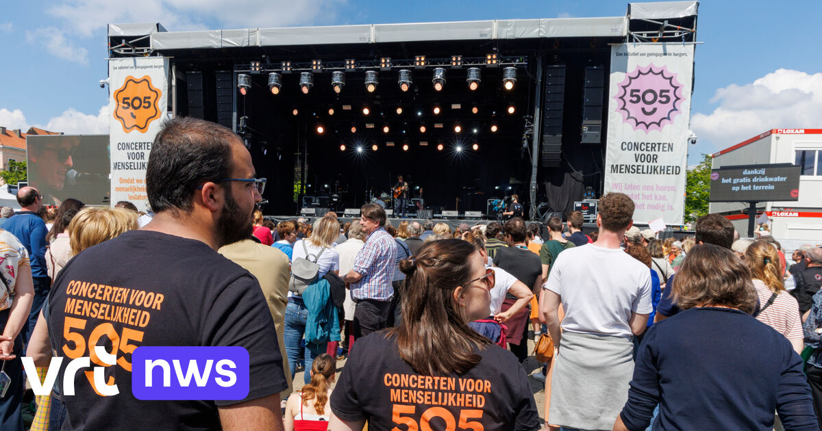 Meer dan 20.000 bezoekers voor 505Concerten voor Menselijkheid VRT