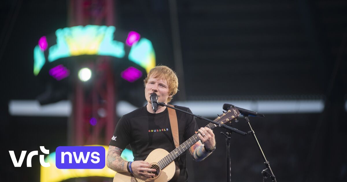 Ed Sheeran performs second live performance in Antwerp