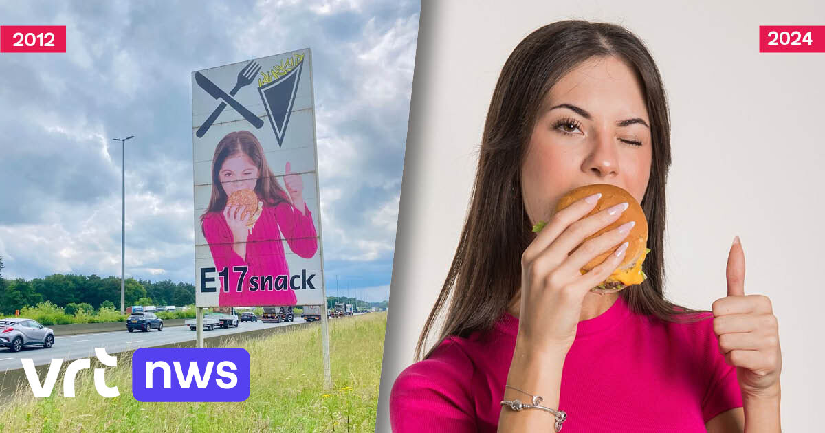 Wie is het meisje op het bord van E17 snack in Waasmunster? | VRT NWS