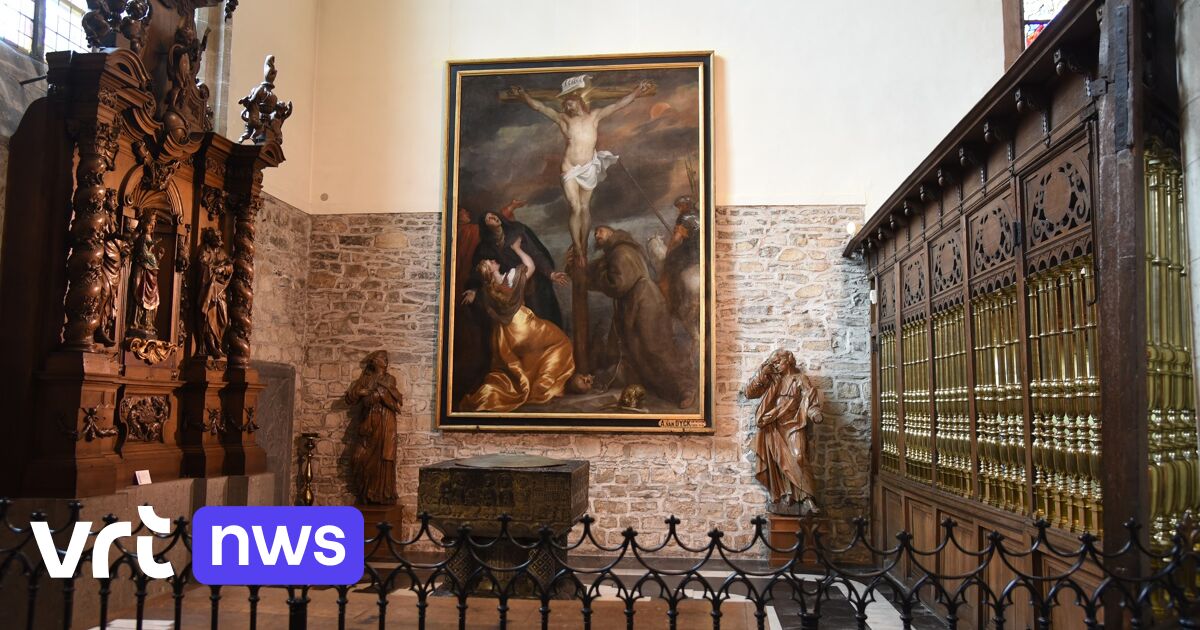 Gerestaureerd schilderij 'Christus aan het kruis' van Antoon van Dyck