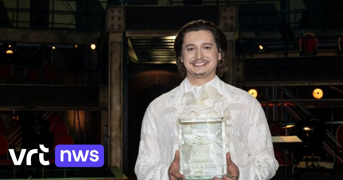 Belgium again wins awards in the Netherlands: opera singer Leander Carlier (23) from Antwerp wins the ARIA competition at NPO 1