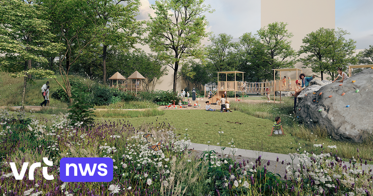 老朽した公営住宅の塔を壊しながら跡地に建て直し、5ヘクタールの公園を開いた