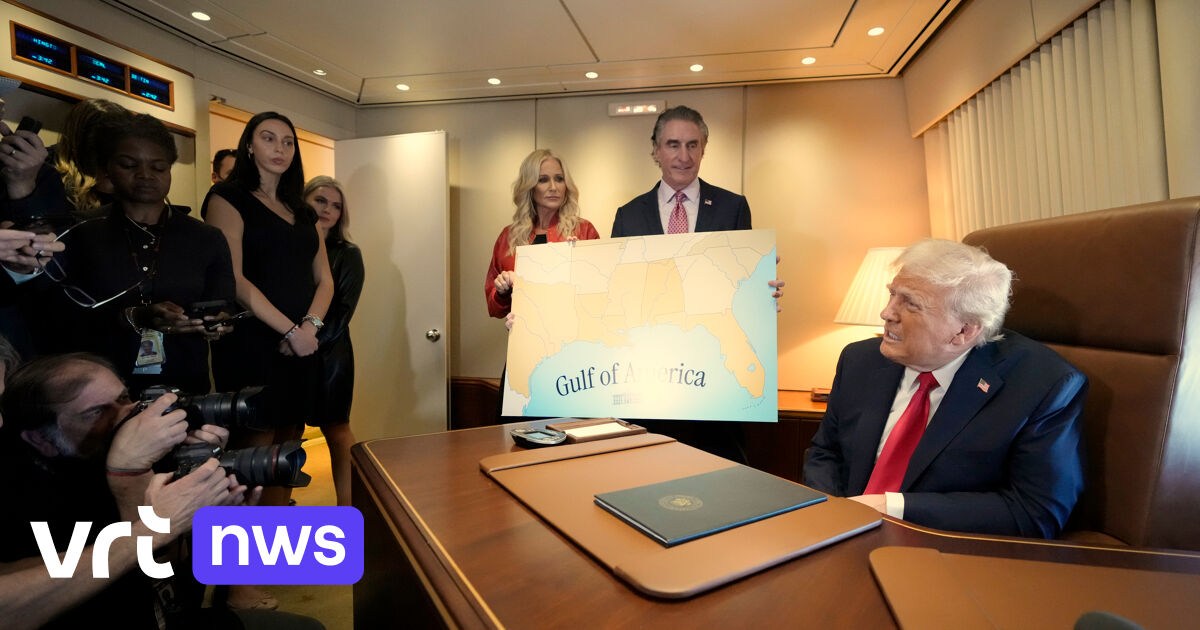 President Donald Trump bant persagentschap AP uit Oval Office omdat het Golf van Mexico blijft gebru