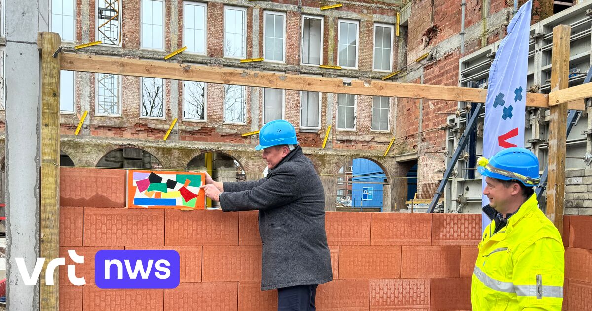 Eerste steen gelegd van nieuwe marktgebouwen in Schoten: 