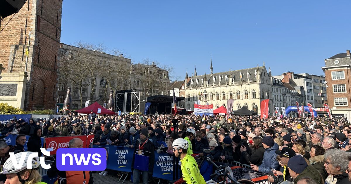 Massa moedigt renners aan in zonnetje bij start Kuurne-Brussel-Kuurne