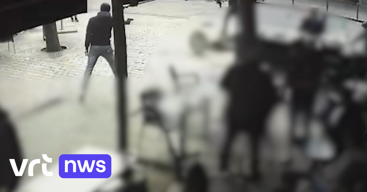 Bewakingsbeelden tonen moment van schietpartij bij station Brussel-Noord: één persoon in levensgevaa