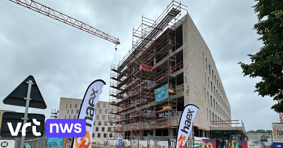 Bouw studenkoten op Hoebanx-site in Hasselt zit voor op schema: eerste studenten welkom in september