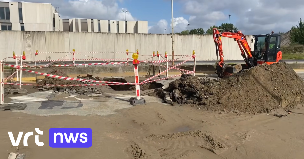 Beatrijslaan in Burcht heel weekend afgesloten door waterlek: veel hinder voor verkeer