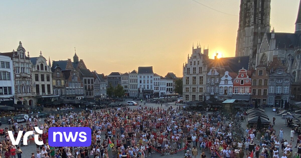 Mechelen brengt duizendtal mensen samen om zich uit te spreken tegen geweld in Gaza