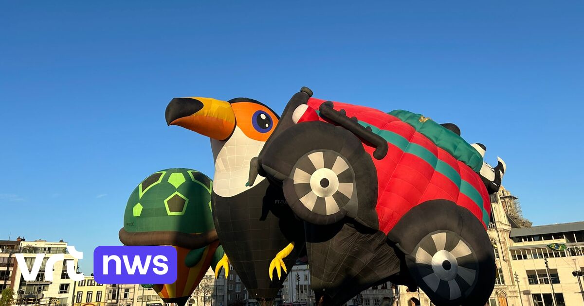 Luchtballonnen blijven voorlopig aan de grond tijdens Vredefeesten Sint-Niklaas: "Wind zit verkeerd"