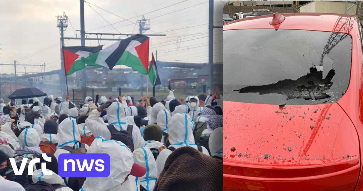 Code Rood Charleroi Extreem-linkse activisten blokkeren staalfabriek in Charleroi voor ...