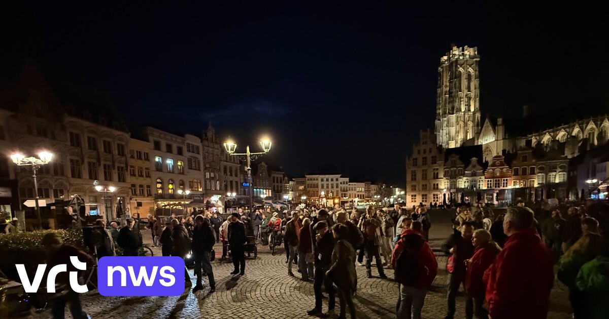 Protest op Mechelse Grote Markt tegen hervorming straathoekwerking: "240 mensen vallen in een gat"