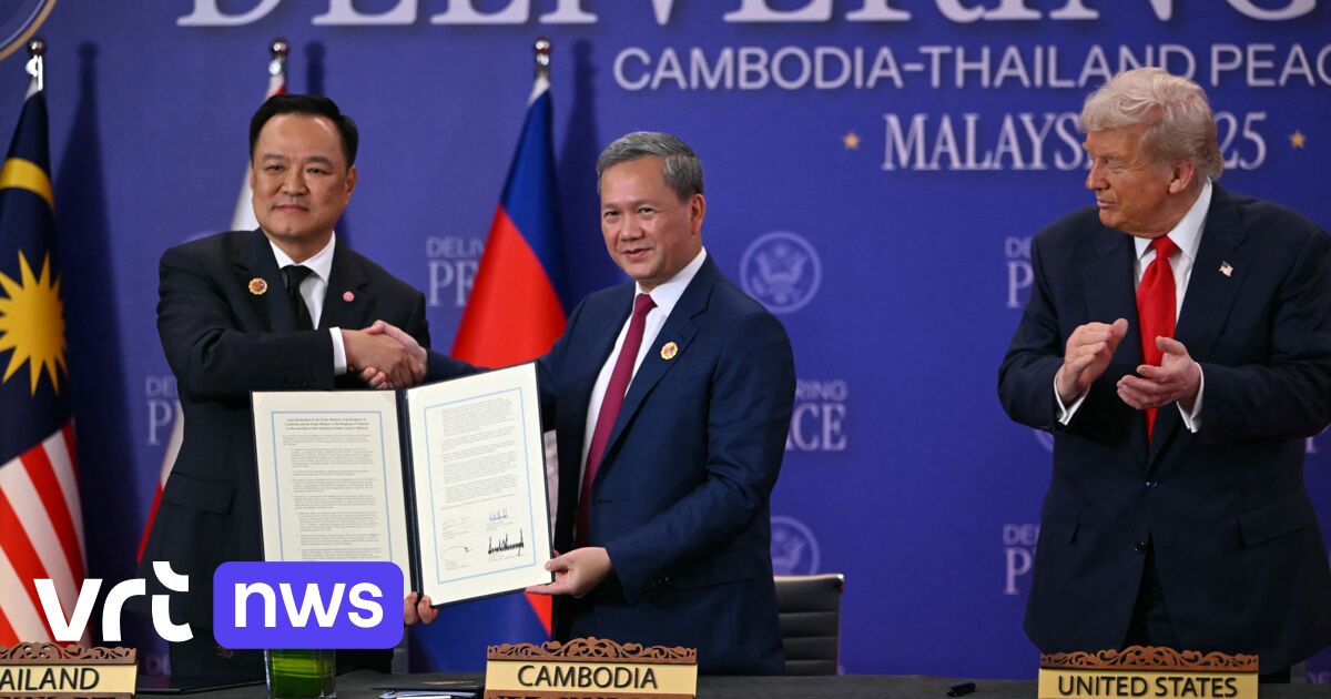 Cambodja en Thailand ondertekenen staakt-het-vuren, Trump noemt het als enige een "vredesakkoord"