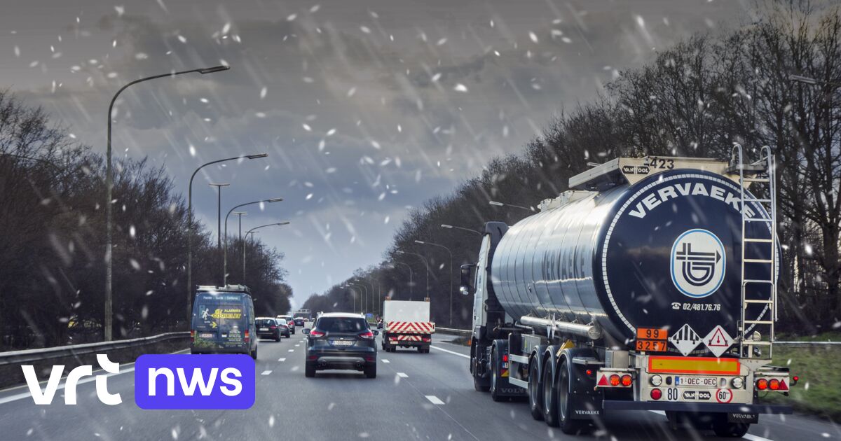 KMI waarschuwt voor gladde wegen in heel België tot morgenmiddag