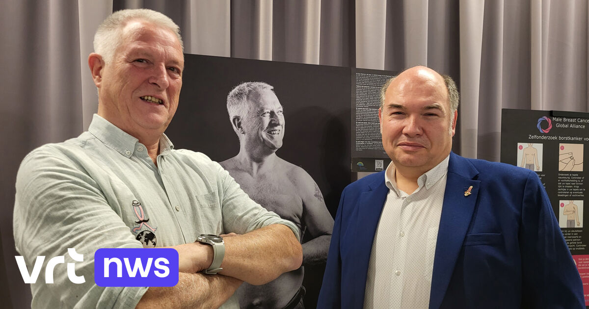 Fotoproject in Beerse om aandacht te vragen voor borstkanker bij mannen: 