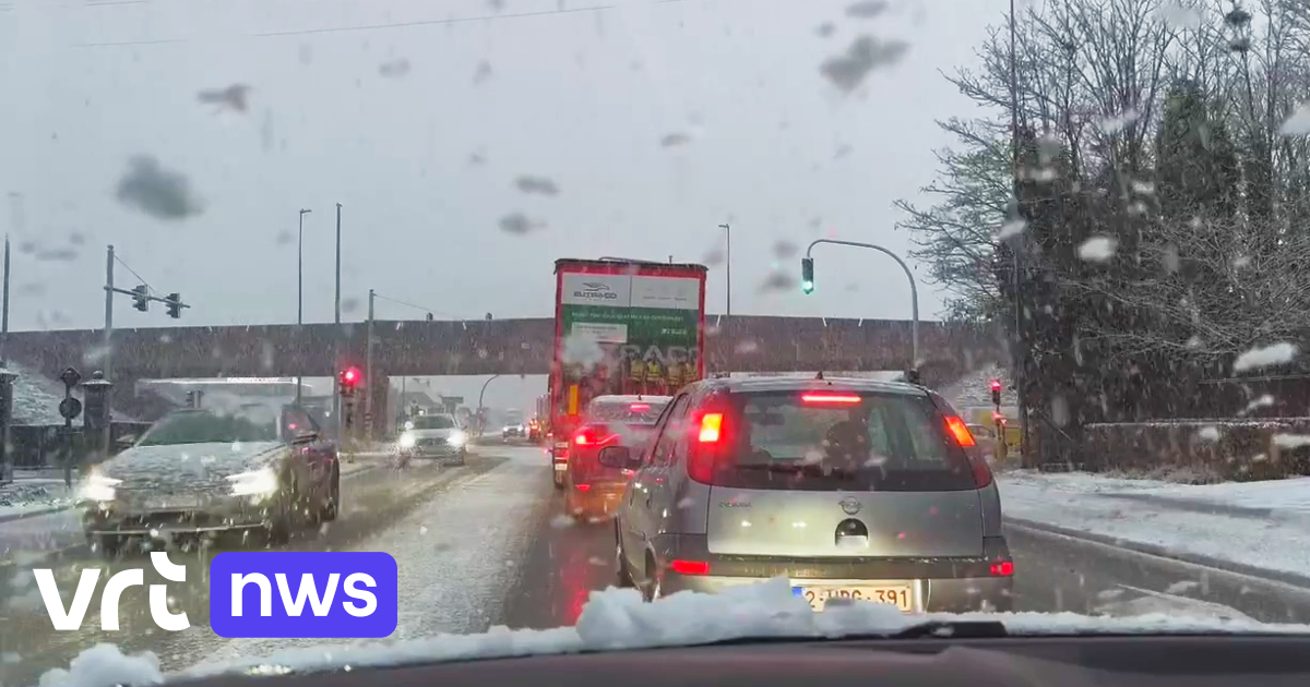 Sneeuw veroorzaakte heel wat verkeershinder, in totaal stond er meer dan 500 kilometer file