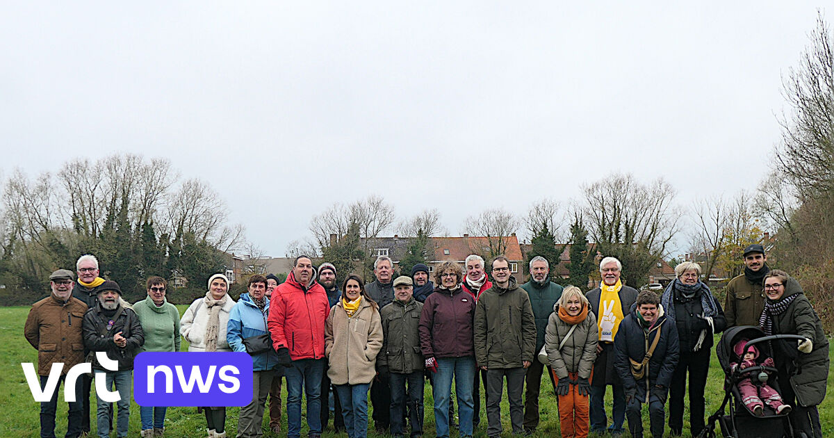 Protestactie tegen plannen voor buurtparking in Sint-Kruis