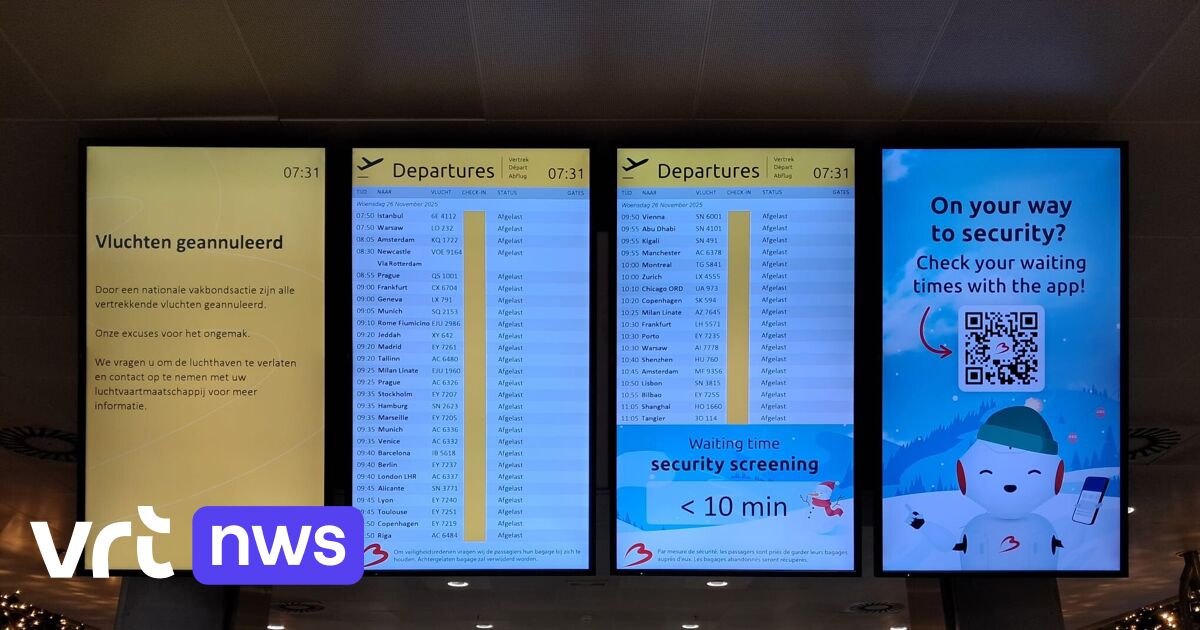 Generalstreik in Belgien: Flughäfen am Dienstag massiv betroffen