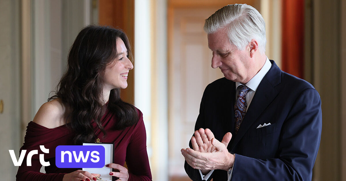 Ex-Turnerin Nina Derwael von König Philippe zum "Großoffizier des Leopoldordens" ernannt