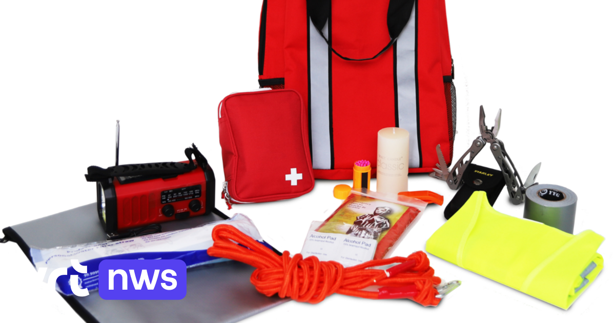 Das Rote Kreuz Flandern verkauft Notfallsets für Krisensituationen