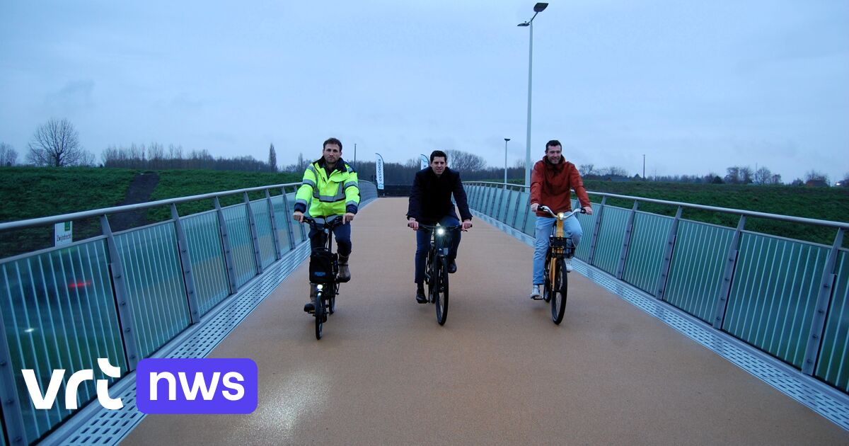 Fietsbrug over E17 geopend tussen Zwijndrecht en Burcht ...