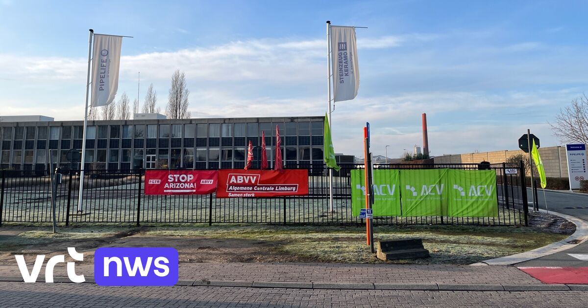 Nieuw overleg tussen vakbonden en directie Steinzeug-Keramo in Hasselt na bedreigde banen: 