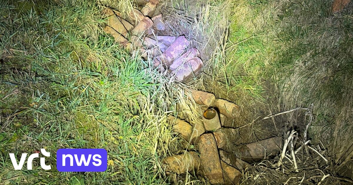 « Inquiétant et dangereux » : 40 obus démantelés abandonnés par des voleurs de cuivre à Zonnebeke | VRT NWS: le site d&rsquo;information de référence