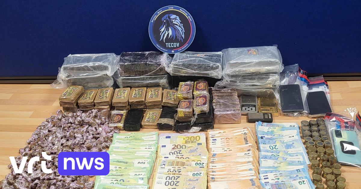 Politie Brussel West arresteert 475 verdachten van drugsdossiers in 2025: ook kilo's drugs, wapens e