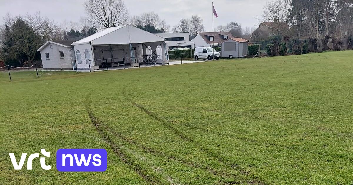Vandalen takelen voetbalvelden van 3 clubs in Hamme toe door met auto te driften