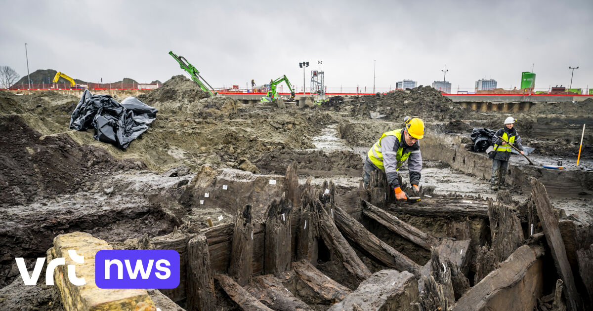 Unieke constructie uit 15e eeuw ontdekt bij werken Oosterweelknooppunt: 