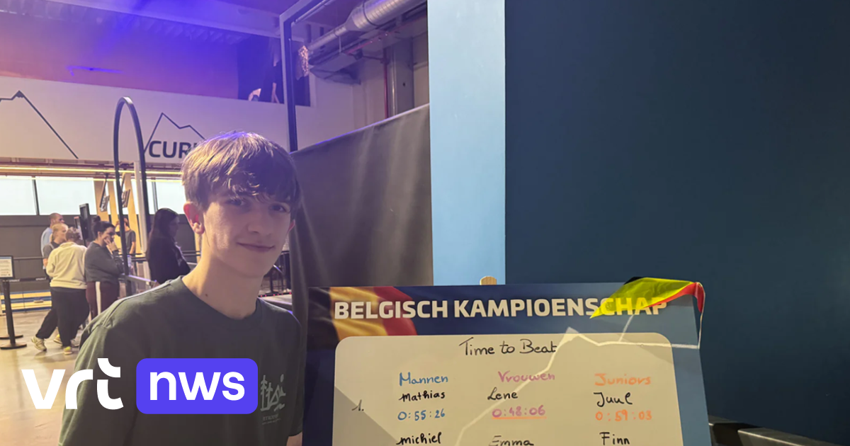 Juul Van Mierlo (15) uit Kermt kroont zich tot Belgisch kampioen virtueel biatlon bij de junioren