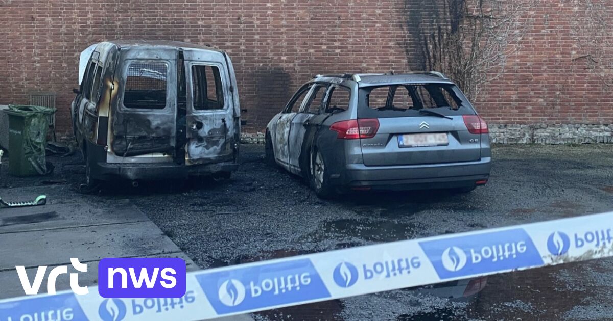 Twee auto's branden uit op privéterrein achter huis in Stevoort, oorzaak nog onduidelijk