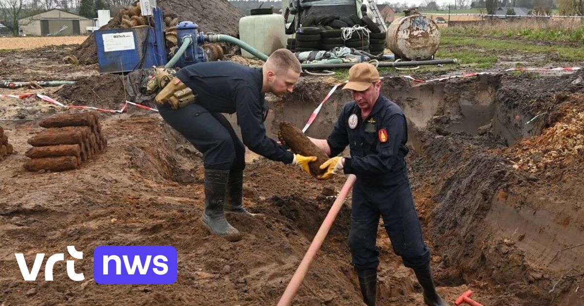 Rekordzahl historischer Munition durch den Kampfmittelräumdienst der belgischen Armee in Westflandern geborgen