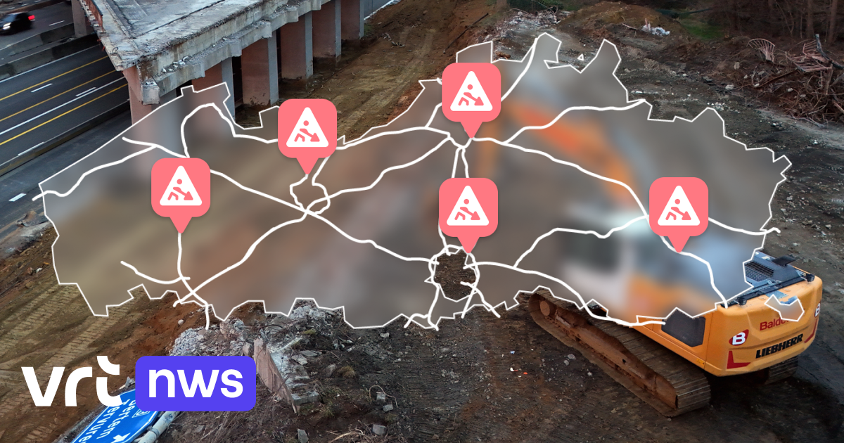 2026 gibt es 45 Großbaustellen auf den flämischen Autobahnen