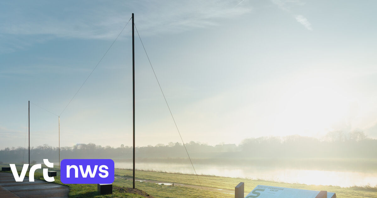 "Kunst an der Maas" - Germaine Kruip ehrt die verschwundene Fähre mit einer Klangskulptur in Maasmechelen