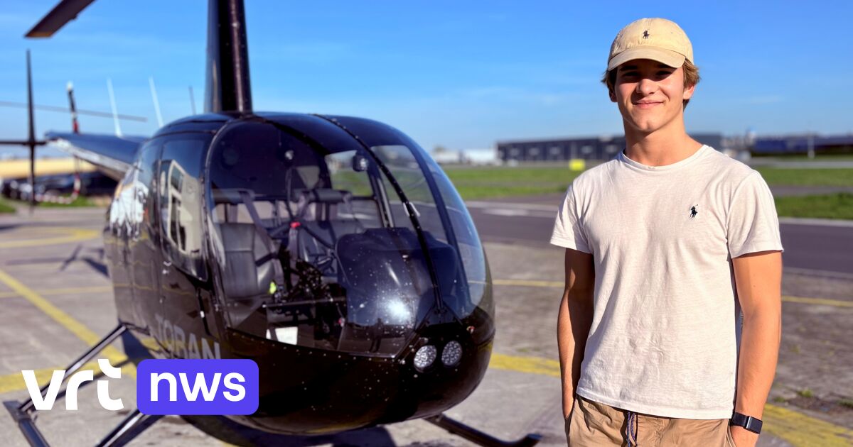 Meet Europe’s youngest helicopter pilot: 17-year-old Louis from Knokke-Heist!