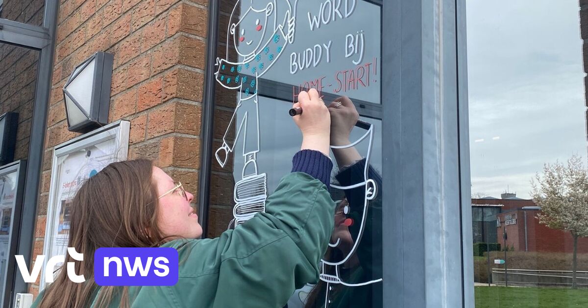 Window drawings in Begijnendijk, Bekkevoort and Tielt-Winge aim to encourage residents to become family buddies