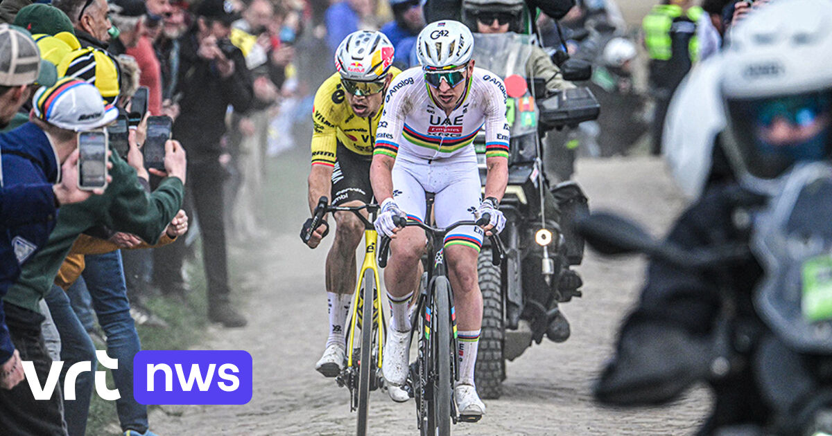 Wout van Aert wins Paris-Roubaix for the first time in his career