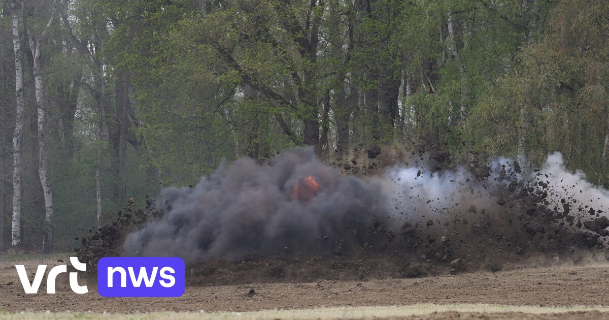 DOVO start ontploffingen van WO I-munitie in Langemark-Poelkapelle: 