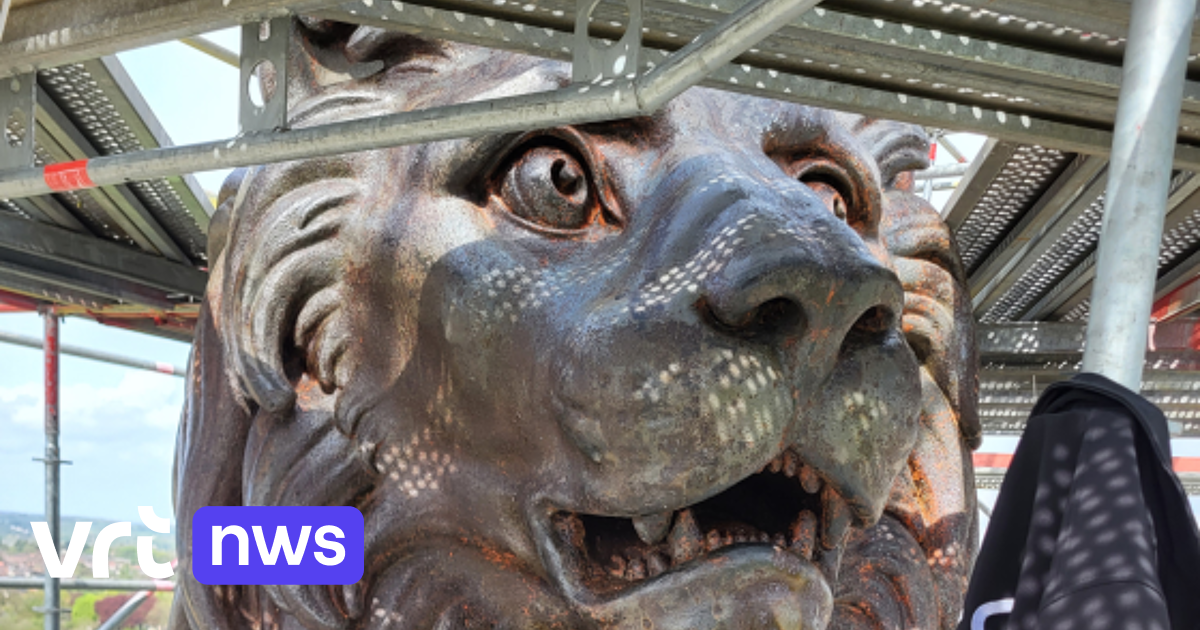 Welding company from Bree restores 200-year-old lion of Waterloo: "I was momentarily speechless"