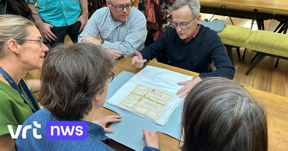 Grandson Steve from the US donates grandfather Jakob's 1911 ship ticket to Red Star Line Museum: 'Owe our lives to it'