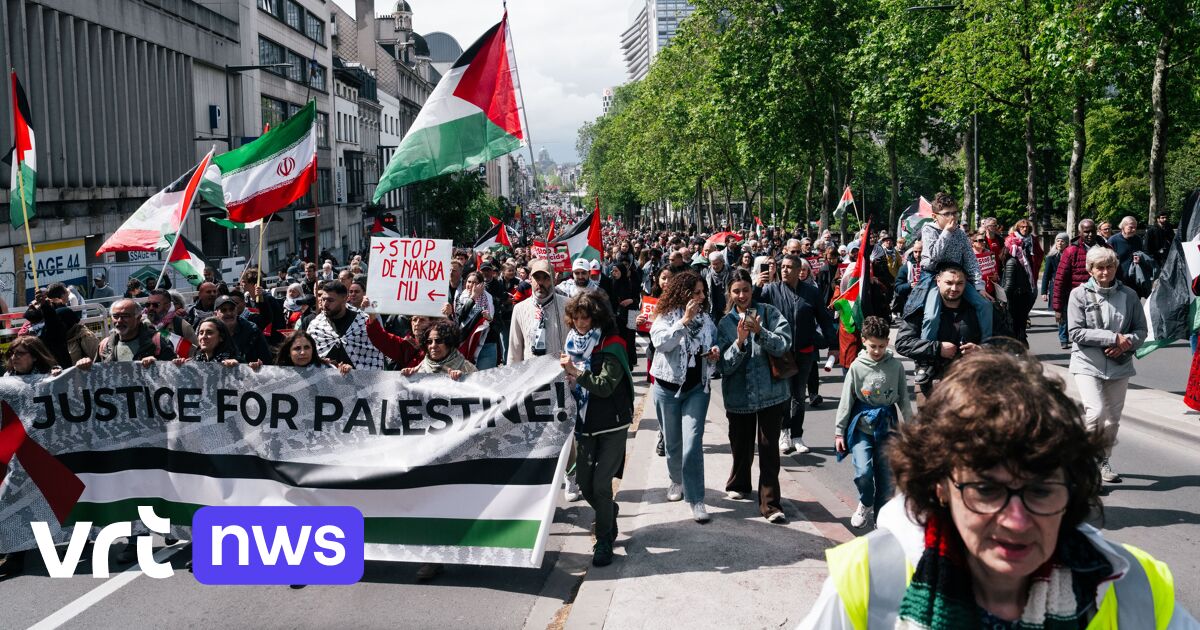 Tausende Menschen demonstrierten in Brüssel gegen den Gaza-Krieg