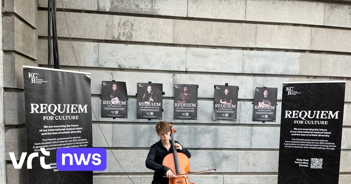 Muzikale protestactie bij Koningin Elisabethwedstrijd tegen hoger inschrijvingsgeld voor niet-Europese conservatoriumstudenten