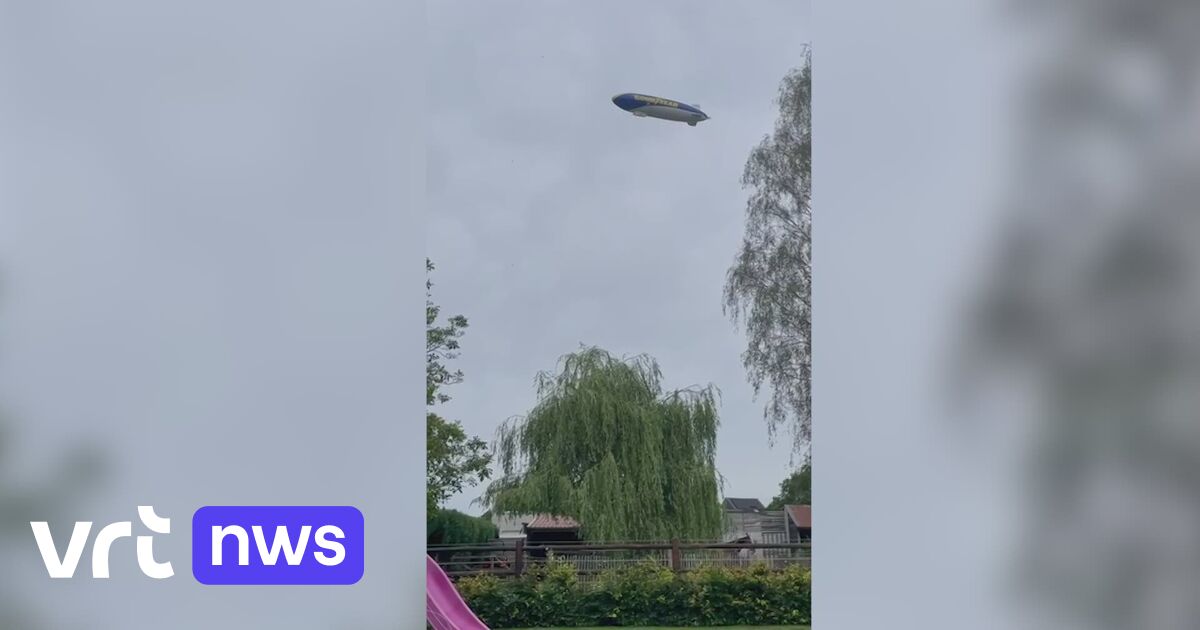 Zeppelin negotiates Flemish skies, lands safely at