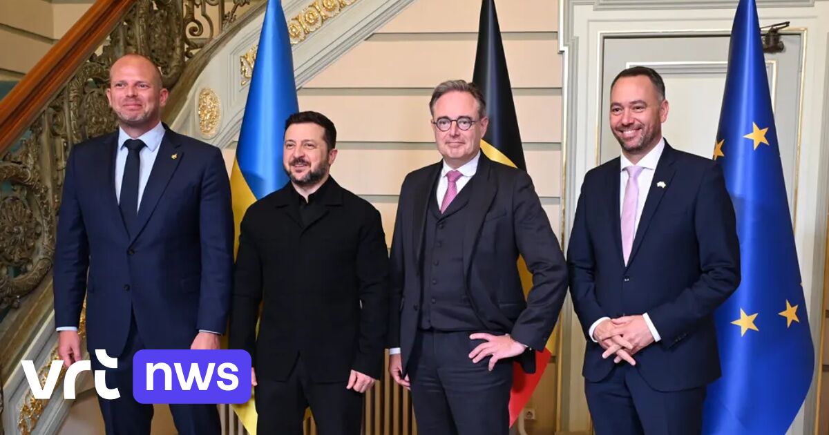 Treffen zwischen der belgischen Regierung und König Philippe mit dem ukrainischen Präsidenten Wolodymyr Selenskyj
